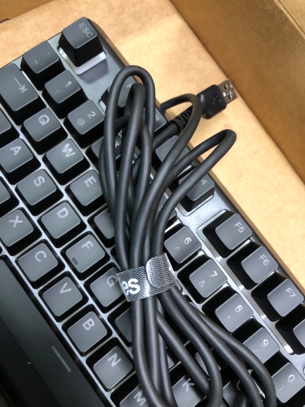 Photo 1 of SteelSeries Apex Pro Mini Mechanical Gaming Keyboard – World’s Fastest Keyboard – Adjustable Actuation – Compact 60% Form Factor – RGB – PBT Keycaps – USB-C (Renewed) Apex Pro mini Wired