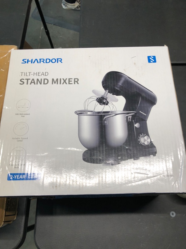 Photo 1 of SHARDOR Hand Mixer, 350W Handheld Mixer with Storage Case 5-Speed Plus Turbo Hand Mixer Electric With 5 Stainless Steel Attachments(2 Beaters, 2 Dough Hooks and 1 Whisk), Silver US-HM315S Retro Fashion Sliver