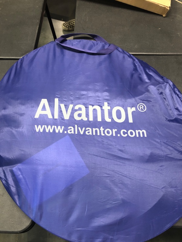 Photo 2 of Alvantor Mosquito Net Bed Canopy Bed Tents Dream Tents Privacy Space Twin Size Sleeping Tents Indoor Pop Up Portable Frame Breathable Cottage Navy (Mattress Not Included) Twin Navy