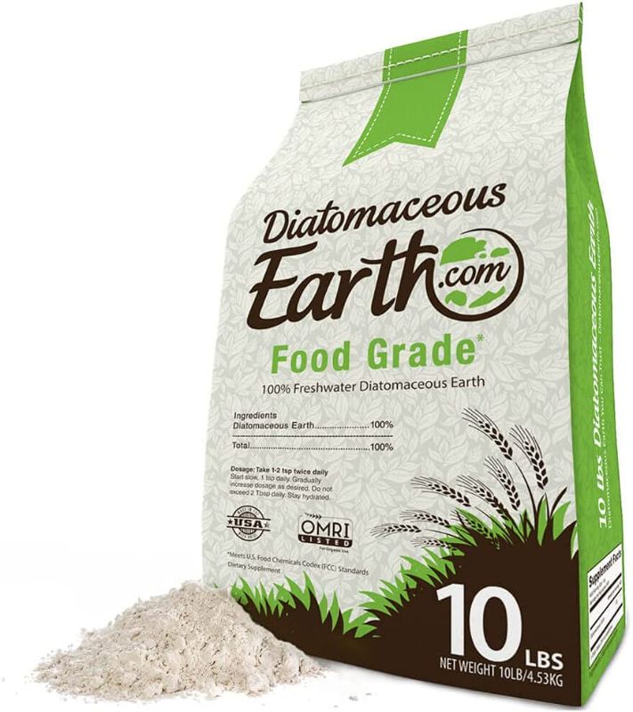 Photo 1 of DiatomaceousEarth 10 LBS FOOD GRADE Diatomaceous Earth - 100% Organic All Natural Diamateous Powder - Diametaceous for humans is Safe Around Children.