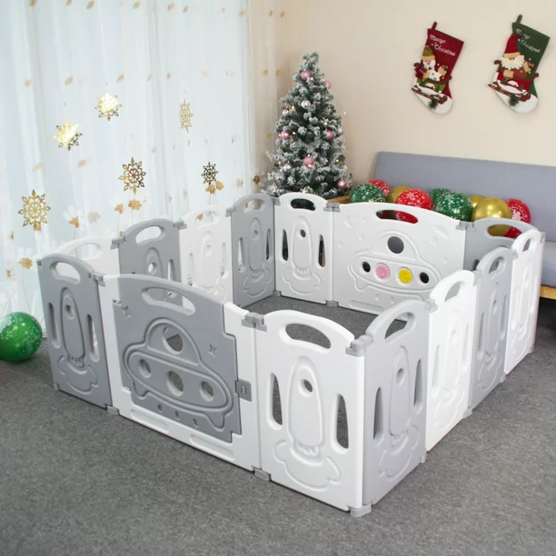 Photo 1 of Gupamiga Foldable Baby playpen Baby Folding Play Pen Kids Activity Centre Safety Play Yard Home Indoor Outdoor New Pen
