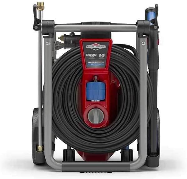 Photo 2 of Briggs & Stratton 20667 2000 psi Electric Pressure Washer, 3.5 GPM, Red/Gray/Titanium
