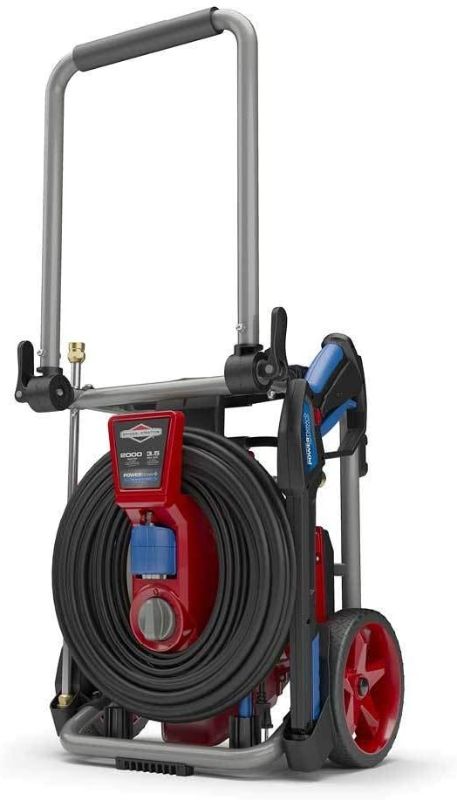 Photo 1 of Briggs & Stratton 20667 2000 psi Electric Pressure Washer, 3.5 GPM, Red/Gray/Titanium
