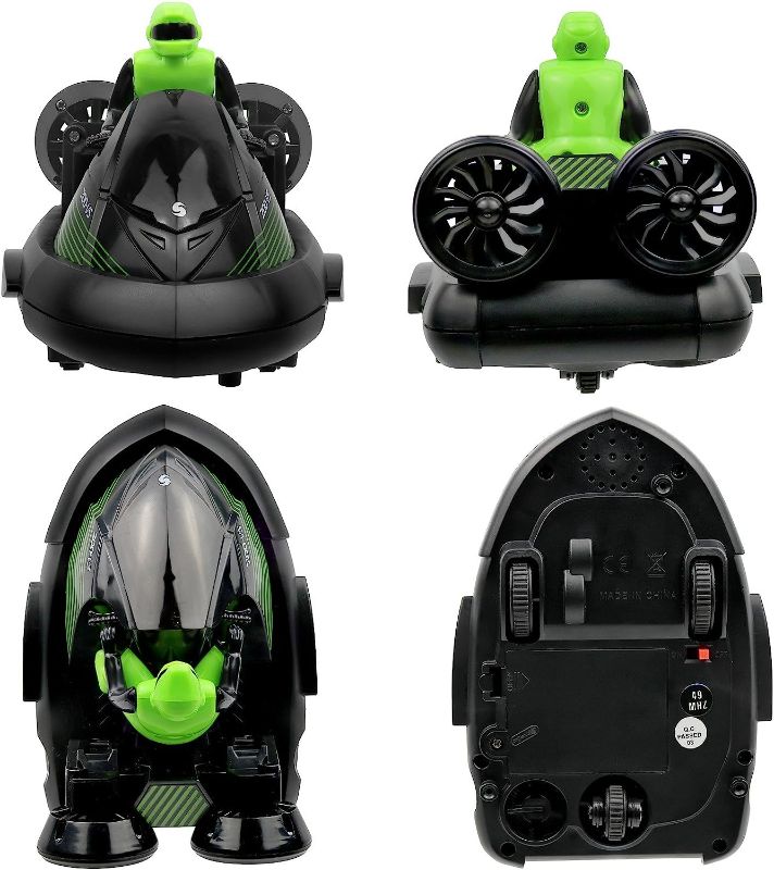 Photo 1 of Click N’ Play Set of 2 Remote Control Bumper Cars, Stunt RC Battle Cars with Drivers, Toy Game for Boys & Girls Ages 6+, Black Red
