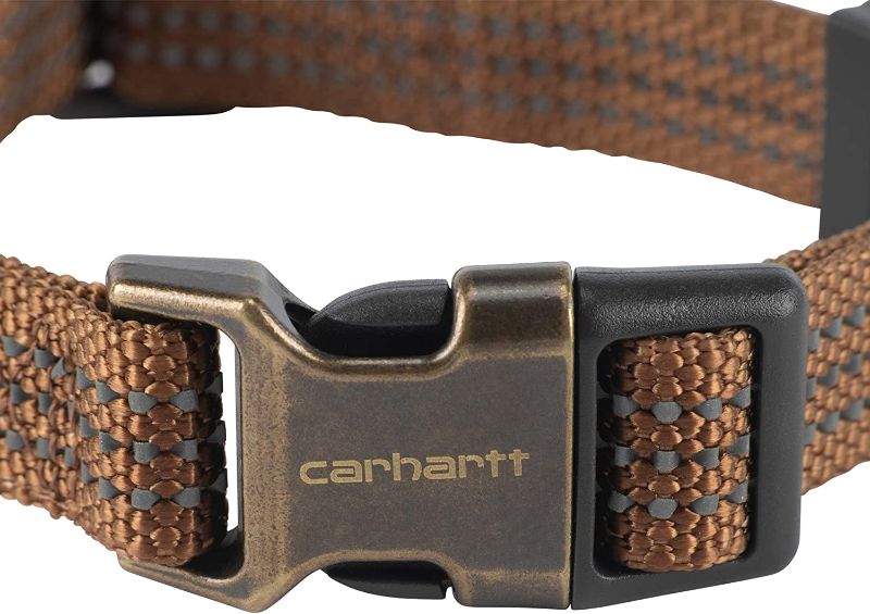 Photo 1 of Carhartt Dog Collar Brown/Brushed Brass, Medium
