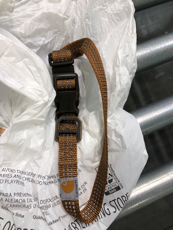 Photo 3 of Carhartt Dog Collar Brown/Brushed Brass, Medium
