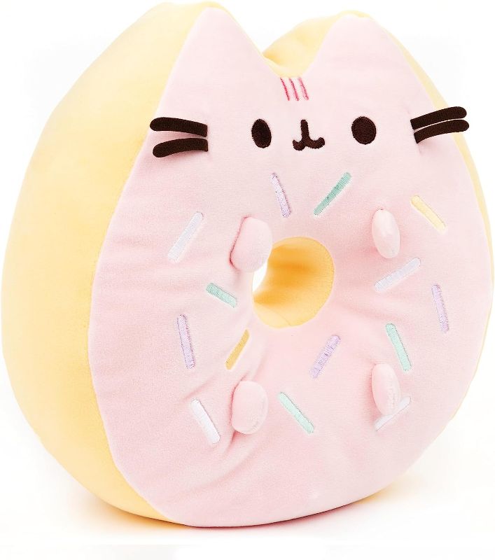 Photo 1 of GUND Sprinkle Donut Pusheen Squishy Plush Stuffed Animal Cat, Pink and Mint, 
