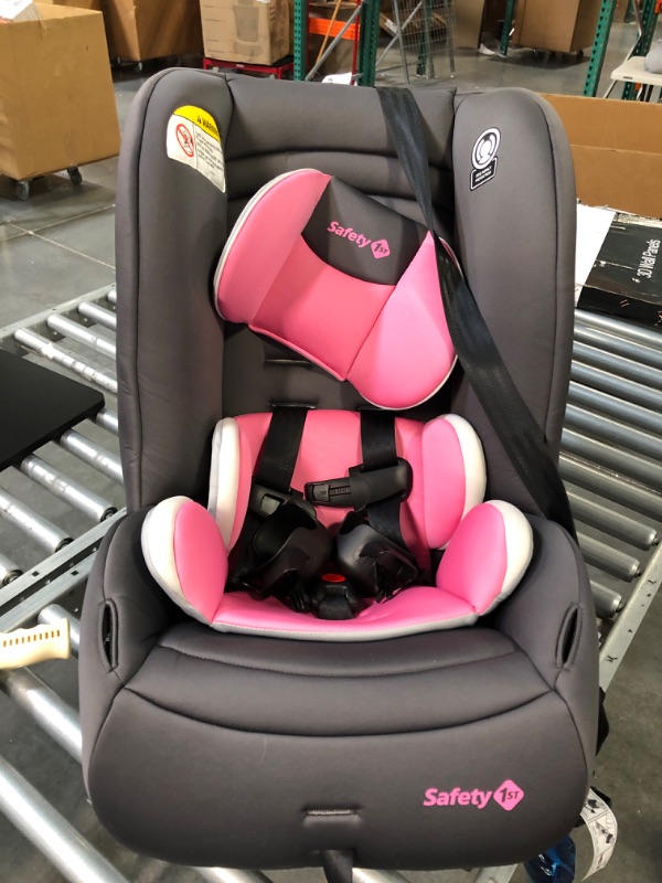 Photo 3 of Safety 1st Crosstown All-in-One Convertible Car Seat, Rear-Facing 5-40 pounds, Forward-Facing 22-65 pounds, and Belt-Positioning Booster 40-100 pounds, Tickled Pink
