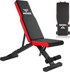 Photo 1 of WOZE Adjustable Weight Bench, Full Body Multi-Purpose Workout Bench, Foldable Strength Training Decline Incline Bench for Home Gym - Newly Upgraded
