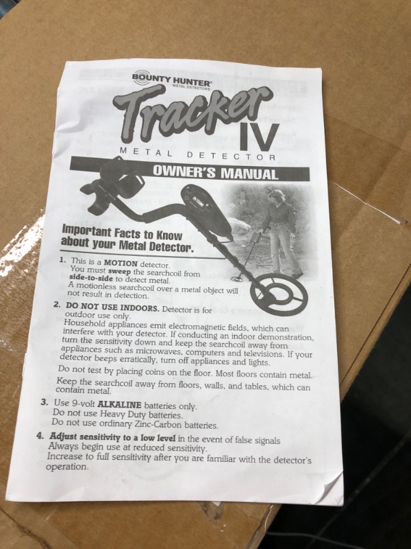 Photo 1 of Bounty Hunter TK4 Tracker IV Metal Detector with 8-inch Waterproof Coil
