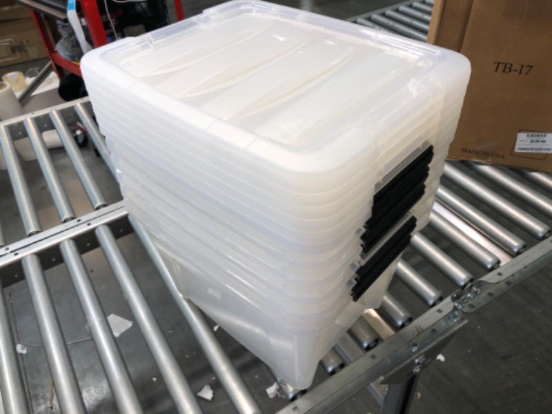 Photo 1 of 6 PC clear storage bin 