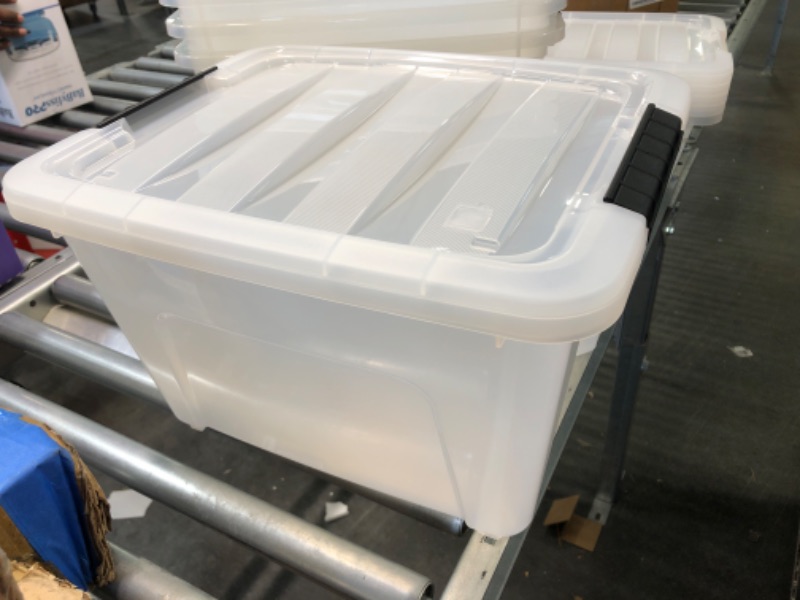 Photo 3 of 6 PC clear storage bin 