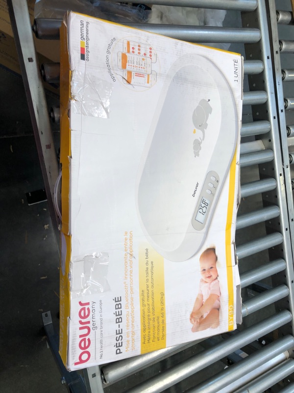 Photo 1 of Beurer BY90 Baby Scale, Pet Scale, Digital, with Measuring Tape, tracking weight with App | For: Infant, Newborn, Toddler /Puppy, Cat - Animals | LCD Display, weighs Lbs/Kg/Oz Highly accurate with Bluetooth/measuring Tape