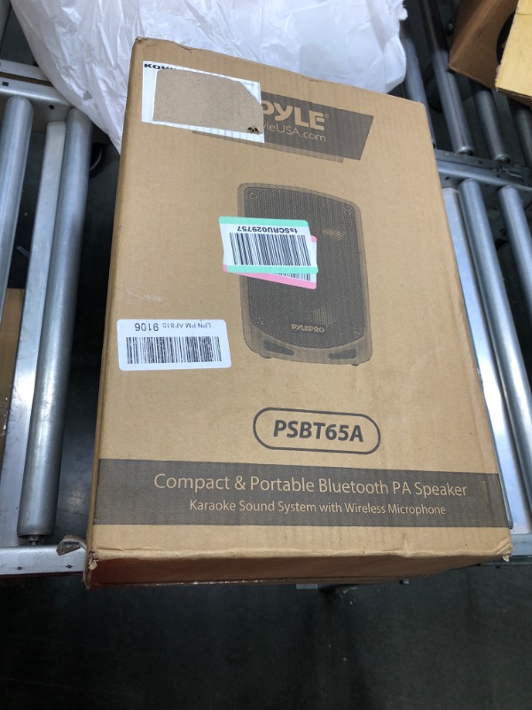 Photo 2 of Pyle PSBT65A Compact & Portable Bluetooth PA Speaker