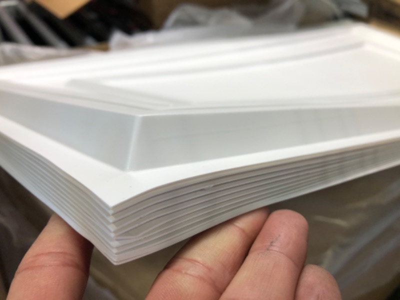 Photo 1 of Art3d Drop Ceiling Tiles, 24x48in. White (12-Pack) 24"x48" Matte White 12