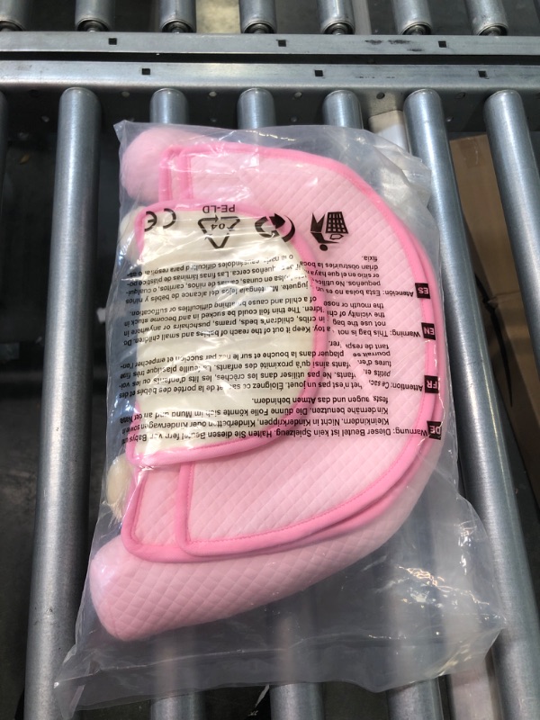 Photo 1 of Baby Stroller Cushion, vocheer 2-in-1 Car Seat Neck Support Cushion with Liner Head and Body Support Pillow for Baby, Pink
