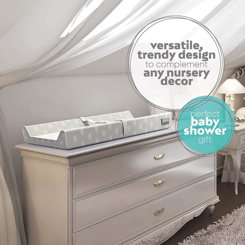 Photo 1 of Contoured Changing Pad - Waterproof & Non-Slip, Includes a Cozy, Breathable, & Washable Cover - Jool Baby
