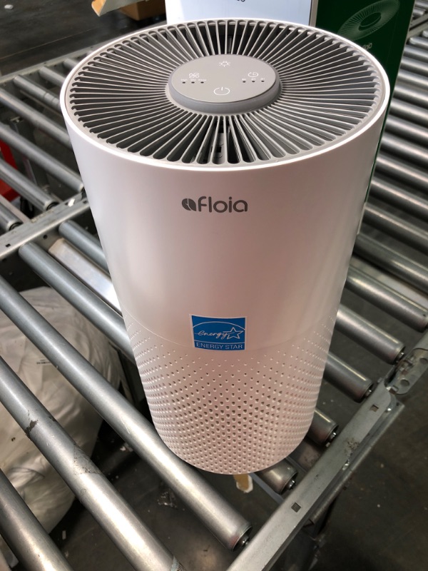 Photo 1 of Afloia Air Purifiers for Home Large Room Up to 1076 Ft², H13 True HEPA Air Purifiers for Bedroom 22 dB, Air Cleaners Dust Remover for Pet Mold Pollen, Odor Smoke Eliminator, Kilo White, 7 Color Light