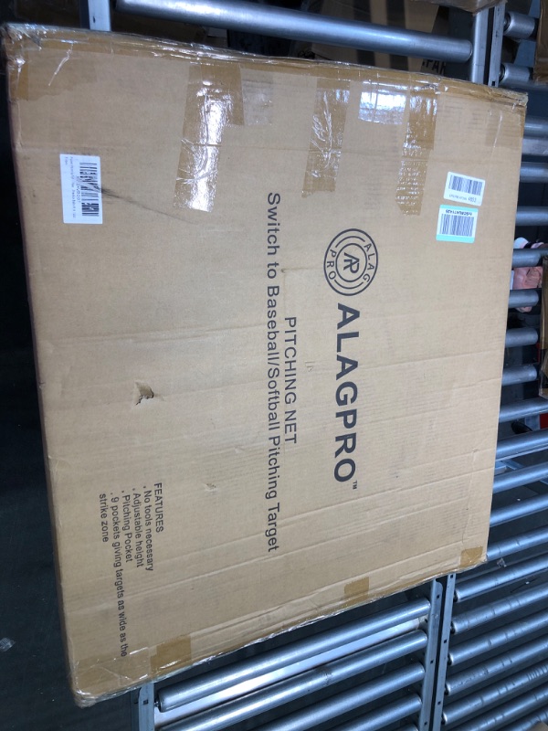 Photo 1 of ALAGPRO Pocket Pitching Net 9 Hole Pitching Target Strike Zone for Baseball & Softball Pitchers - Best Pitching Aid for Improve Accuracy, Pitcher Training Equipment + 3 Weighted Practice Balls
