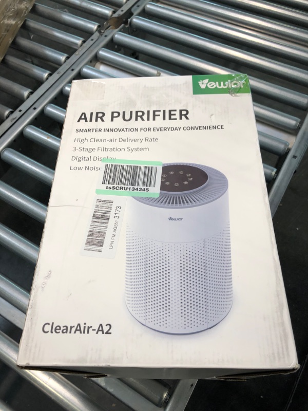 Photo 2 of Air Purifiers, Home Air purifier for Large Room Bedroom Up to 1100ft², VEWIOR H13 True HEPA Air Filter for Pets Smoke Pollen Odor, with Air Quality Monitoring, Auto/Sleep, 6 Timer, Light, Child Lock White