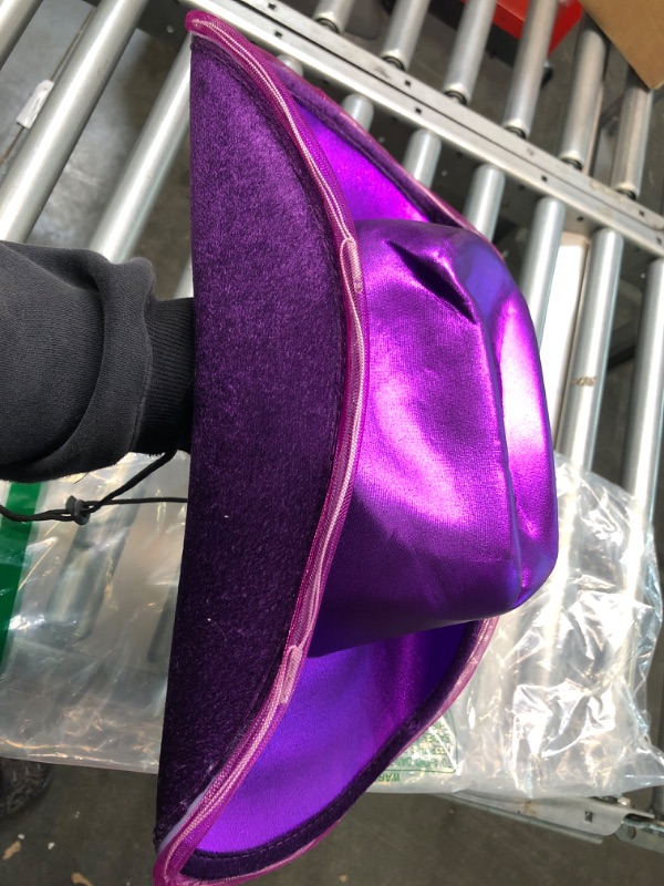 Photo 4 of  Shiny Light Up Purple Cowboy Hat