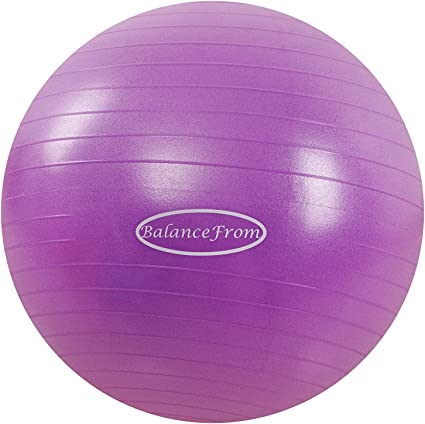 Photo 1 of BalanceFrom Anti-Burst and Slip Resistant Exercise Ball Yoga Ball Fitness Ball Birthing Ball with Quick Pump, 2,000-Pound Capacity