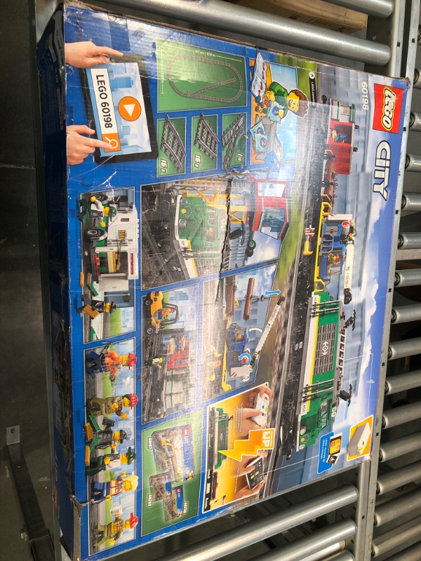 Photo 2 of LEGO City Cargo Train 60198 Remote Control Train Building Set with Tracks for Kids, Top Present for Boys and Girls (1226 Pieces) Frustration-Free Packaging