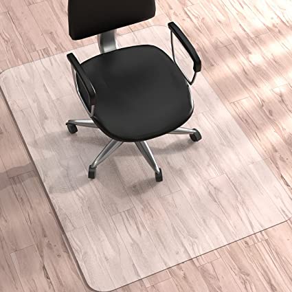 Photo 1 of WASJOYE Chair Mat for Hard Wood Floor, 36 x48 Inch 1.5mm Thicken Transparent Floor Protector Cover Rug Mat with Non-Slip Matte Back, Heavy Duty for Home Office Rolling Chair, Easy Expanded
