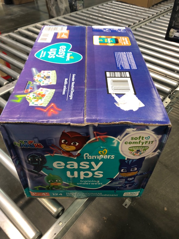 Photo 1 of Pampers Easy Ups Training Pants Pull on Disposable Diapers for Boys, Size 5 (3T-4T), 124 Count