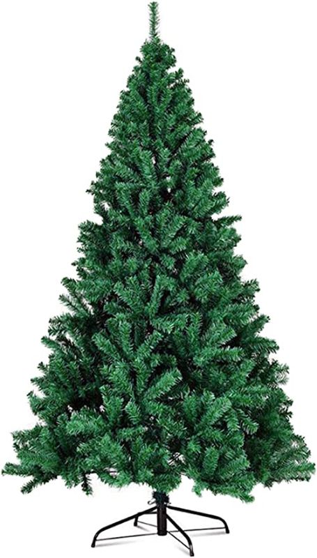 Photo 1 of 6FT Artificial Christmas Tree, Xmas Tree with 650 Branch Tips & Foldable Stand, Easy Assembly, for Home, Office, Party Decoration
