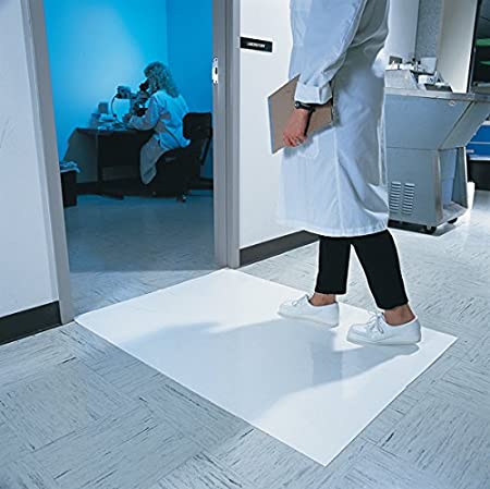 Photo 1 of Clean Room Sticky Mats White 18" x 36" (4 pads, 30 sheets/pad)
