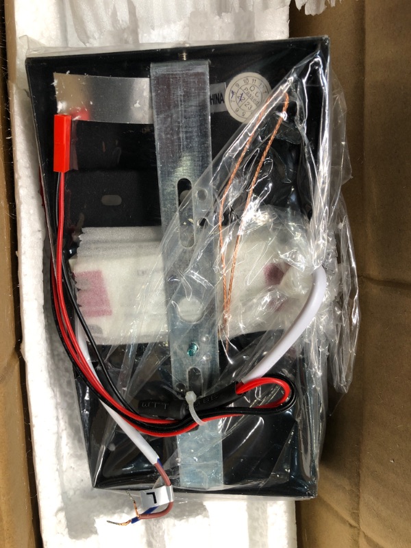 Photo 1 of CHYING Modern LED Wall Light 2-Light Wall Sconce, 35 inch Rectangular Wall Mount Lamp, 20W 6000K Wall Lighting Fixture for Bedside Hallway Stairwell Indoor, Black