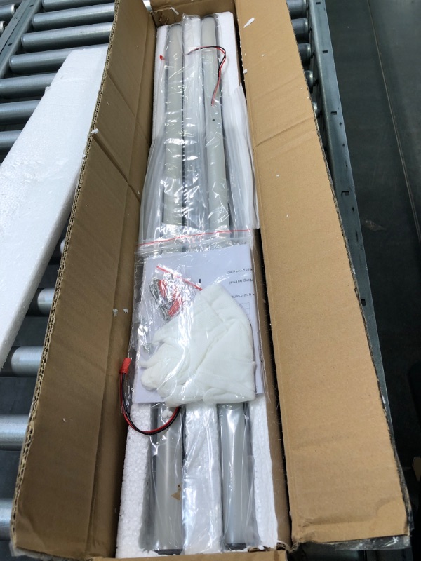 Photo 1 of CHYING Modern LED Wall Light 2-Light Wall Sconce, 35 inch Rectangular Wall Mount Lamp, 20W 6000K Wall Lighting Fixture for Bedside Hallway Stairwell Indoor, Black