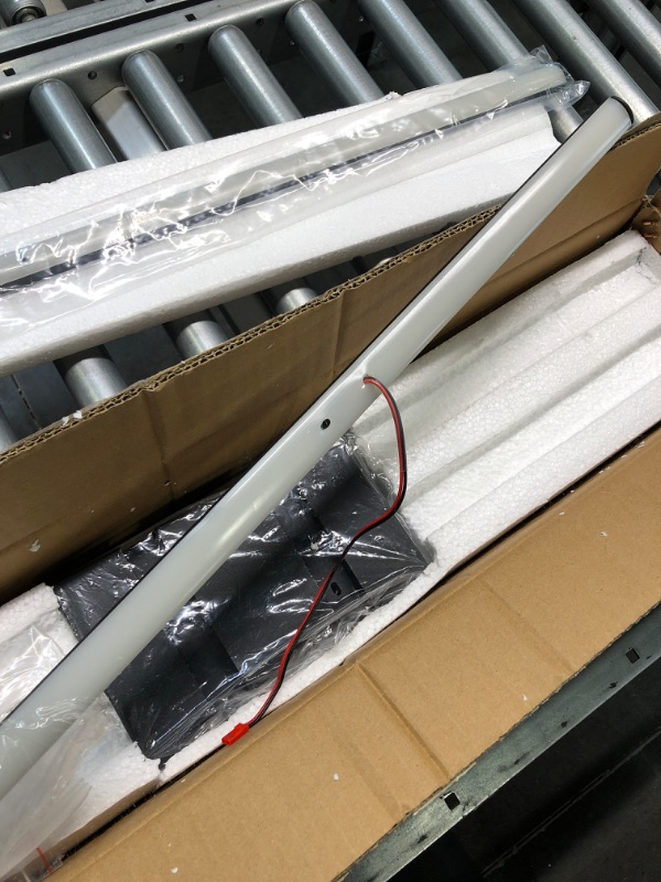 Photo 1 of CHYING Modern LED Wall Light 2-Light Wall Sconce, 35 inch Rectangular Wall Mount Lamp, 20W 6000K Wall Lighting Fixture for Bedside Hallway Stairwell Indoor, Black