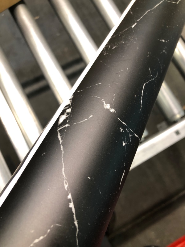 Photo 5 of VEELIKE Wide 32''x118'' Black Marble Contact Paper Peel and Stick Countertops for Kitchen Countertop Contact Paper Waterproof Removable Matte Marble Wallpaper for Bathroom Counter Table Furniture 32''x118'' Matte Black