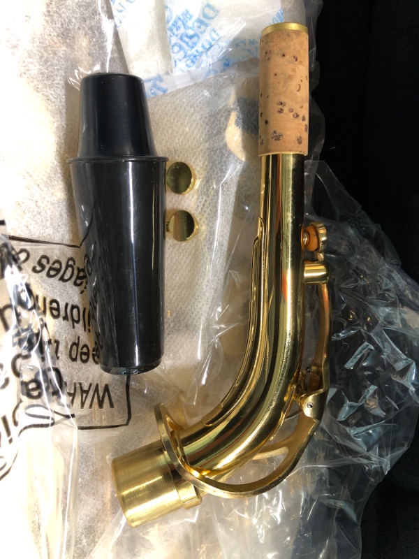 Photo 1 of Eastar Professional Alto Saxophone E Flat Alto Saxophone Eb Saxophone Gold With Cleaning Cloth, Carrying Case, Mouthpiece, Neck Strap, Reeds and Stand, Alto Saxophone Full Kit, AS-? Professional Gold