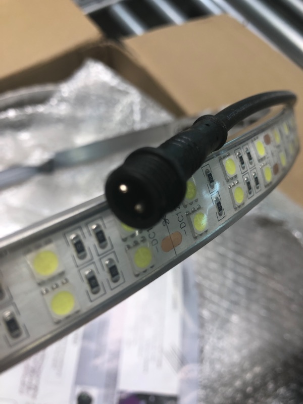 Photo 1 of JHB 4x15.5 inch Dual Row Super Bright Pure White Solid Color LED Wheel Ring Lights Strobe LED Rim Lights Light Up For Truck Car Off Road VEHICALSwitch Ctrl
