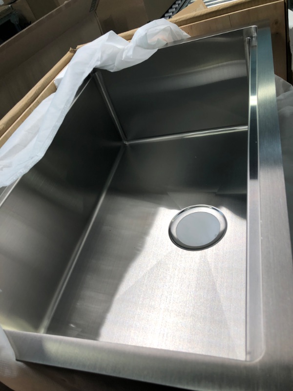 Photo 8 of 28 Inch Undermount Kitchen Sink Stainless Steel-SOMRXO 28×18 Undermount Workstation Kitchen Sink 16 Gauge Stainless steel Kitchen Sink 10 Inch Deep Single Bowl Kitchen Sink With Accessories 28"(L) x 18"(W) x 10"(D) Stainless Steel