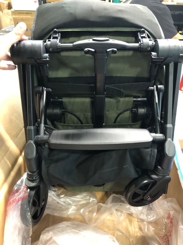 Photo 1 of Mompush Meteor 2 Baby Stroller 2-in-1 with Bassinet Mode - Compatible with Major Infant Car Seat, Adapter Included - Stable Bassinet Stroller Combo, Full-Size Baby Strollers for Family Outings Gray