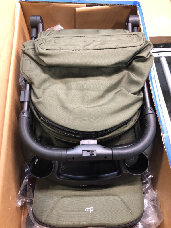 Photo 1 of Mompush Meteor 2 Baby Stroller 2-in-1 with Bassinet Mode - Compatible with Major Infant Car Seat, Adapter Included - Stable Bassinet Stroller Combo, Full-Size Baby Strollers for Family Outings Gray