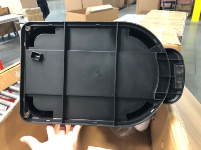Photo 1 of Basics Stainless Steel Rectangular Soft-Close Trash Can with Foot Petal for Narrow Spaces - 40L / 10.5 Gallon