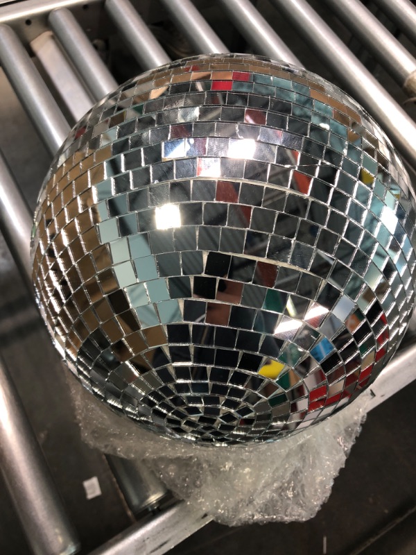 Photo 3 of 10" Mirror Disco Ball Great for a Party or Dj Light Effect Christmas