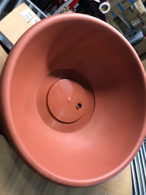 Photo 4 of Akro-Mils GAB18000E35 Garden Bowl with Removable Drain Plugs, Clay-Color, 18-Inch