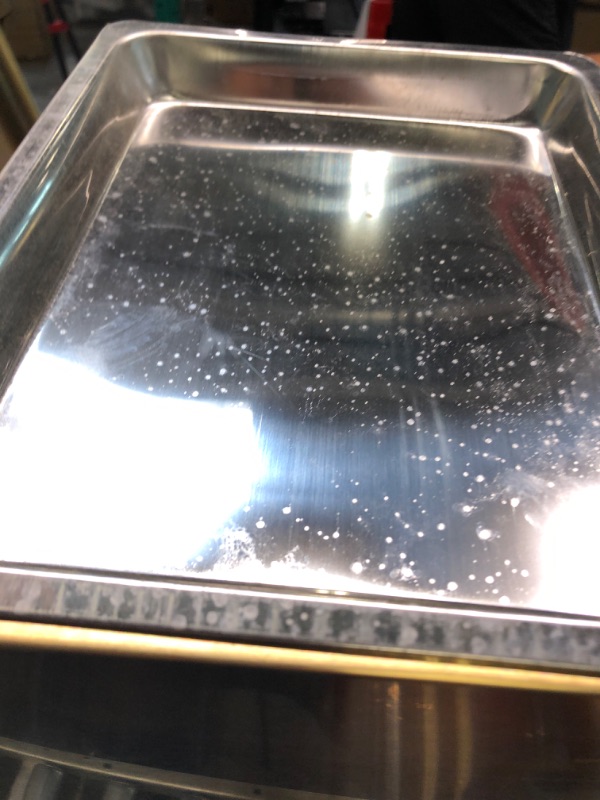 Photo 1 of BEAMNOVA Trash Can Indoor Outdoor Black Stainless Steel Commercial Garbage Can Industrial Garbage Enclosure Inside Cabinet with Lid Waste Container, Gold Color, 31*25*61 cm / 12.2*9.8*24 in Gold 12.2*9.8*24 in / 31*25*61 cm