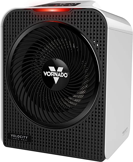 Photo 1 of Vornado Velocity 5 Whole Room Space Heater with Auto Climate Control, Timer, and Safety Features, White
