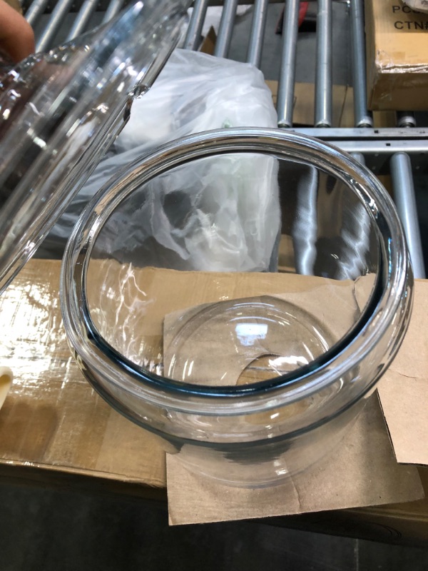 Photo 1 of Anchor Hocking 2 Gallon Heritage Hill Glass Jar with Lid (2 piece, all glass, dishwasher  