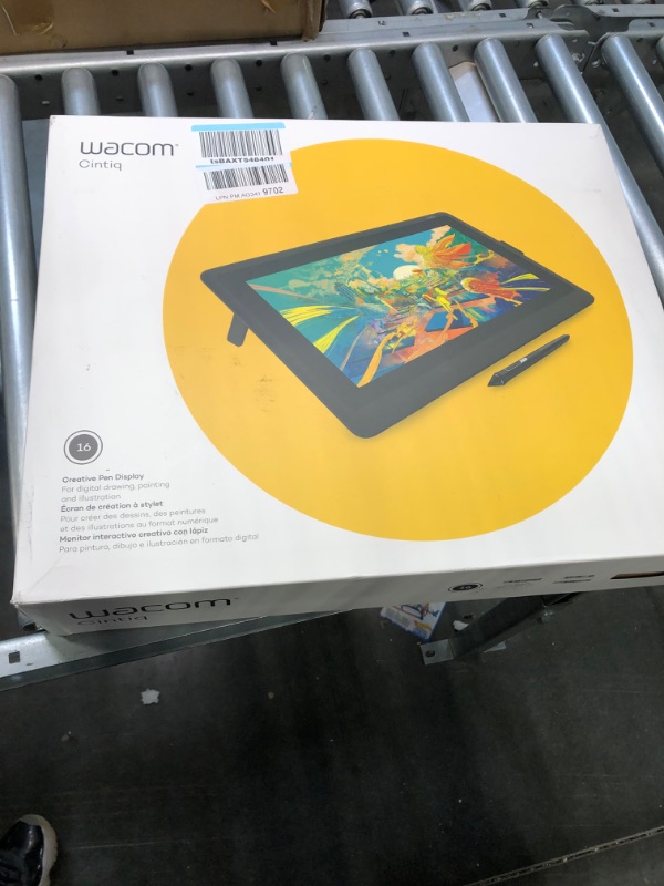 Photo 1 of Wacom Cintiq 16 Drawing Tablet with Screen (DTK1660K0A) Bundle with Wacom Pro Pen Slim (KP301E00DZ) Small Drawing Tablet + Pen Slim