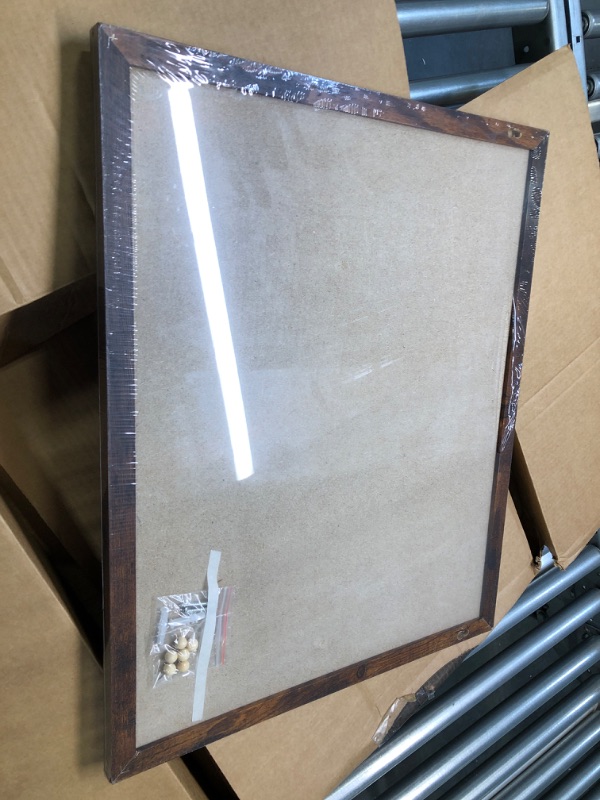 Photo 3 of TORASO Whiteboard Calendar & Bulletin Board, 18" x 22" Combination Dry Erase White Board(ZHYL-WB-4555) Brown 18“×22”
