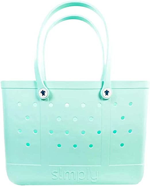 Photo 1 of Simply Southern EVA Large Tote Aqua
