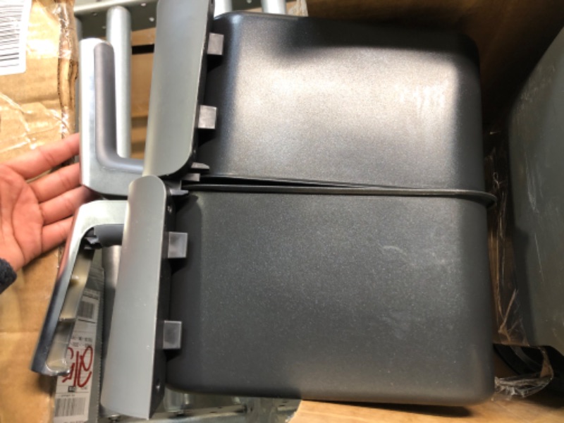 Photo 1 of Ninja DZ201 Foodi 8 Quart 6-in-1 DualZone 2-Basket Air Fryer with 2 Independent Frying Baskets, Match Cook & Smart Finish to Roast, Broil, Dehydrate & More for Quick, Easy Meals, Grey